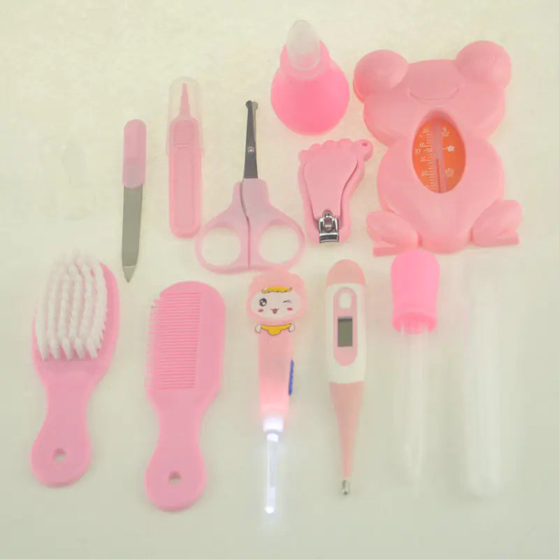 Baby Care Essentials Set with Cleaning Tools in Pouch