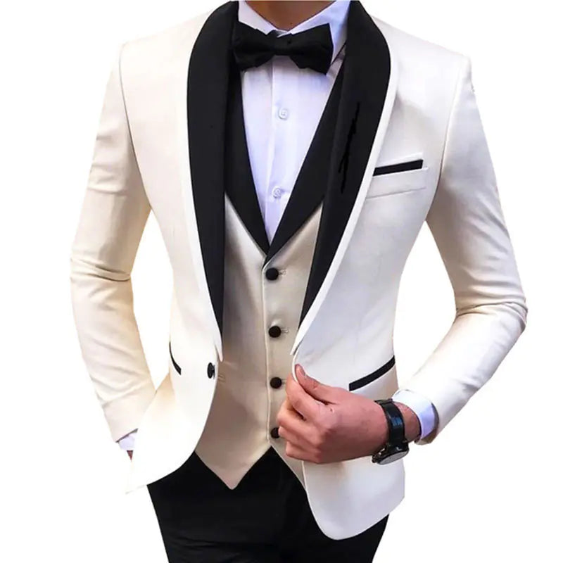 Plus Size Men's Tailored Suit 3-Piece Set