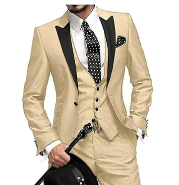 Men's Three-Piece Wedding Suit