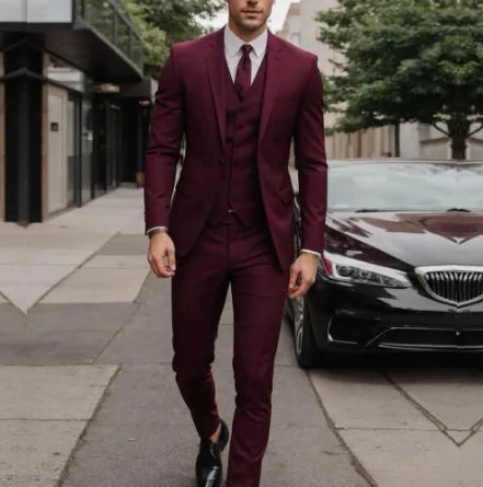 Classic Men's 3-Piece Slim Fit Suit