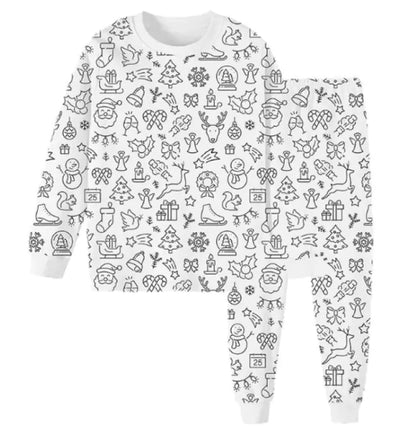 Children's Pajama Set Stick Figure