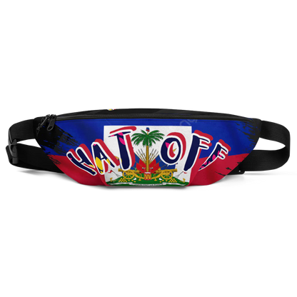 R&J Hat Off Haitian Flag Fanny Pack