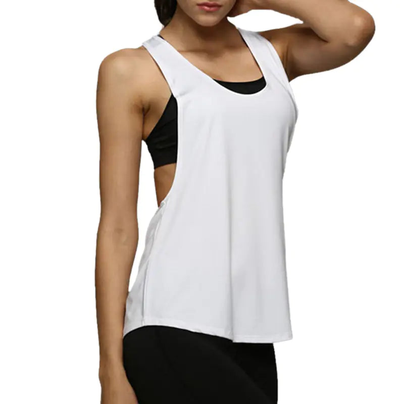 Summer Women's Sheer Sleeveless Sport Tank Top