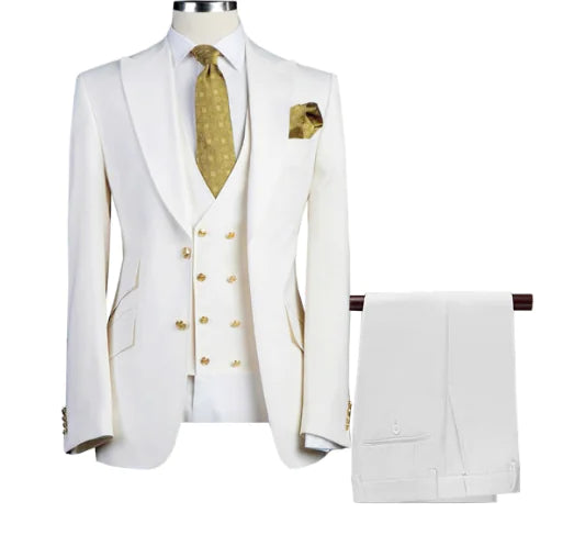 Three-Piece Suit Set for Wedding and Formal Events