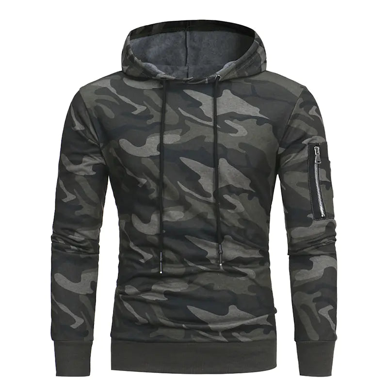 Fashion Camouflage Hoodie for Men - Casual Fit Pullover