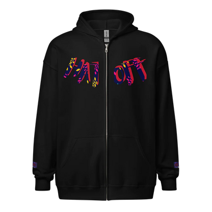 Unisex Heavy Blend Zip Hoodie | R&J Hat Off collection Brand
