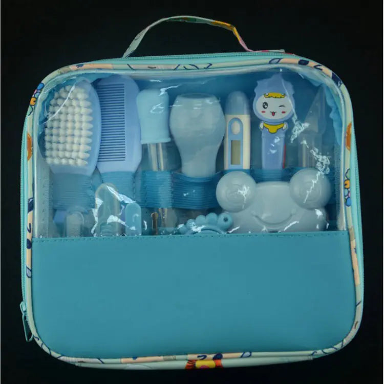Baby Care Essentials Set with Cleaning Tools in Pouch