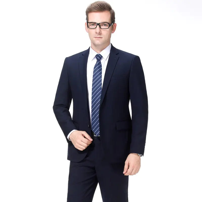 Men's Slim Fit Formal Suit for Weddings and Business
