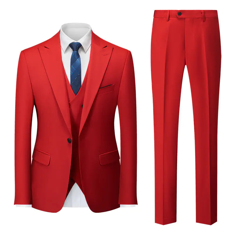 Men's Business Casual Suit Set for Weddings and Events