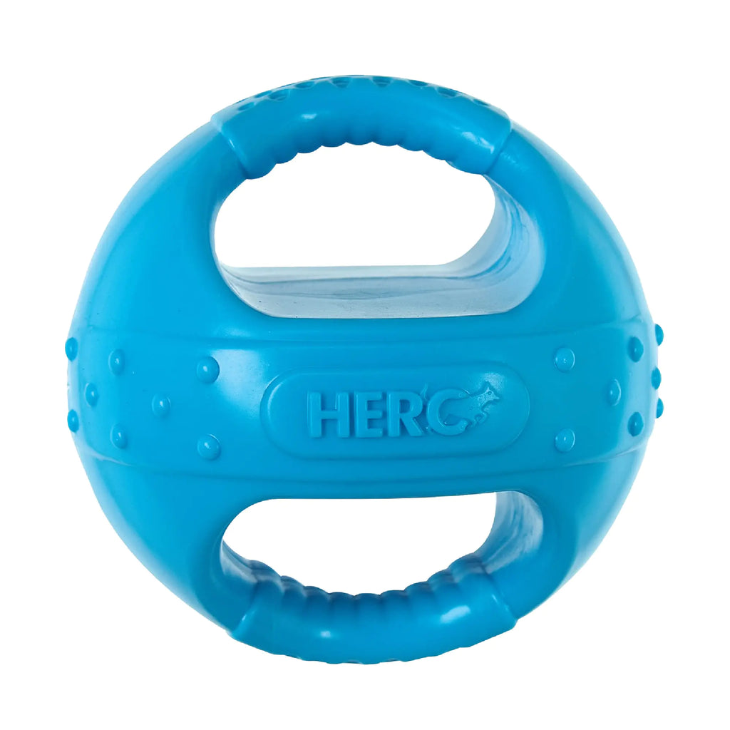 Hero Squeakables Kettle Ball Dog Toys Puppy Toys Pet Toys Medium 5 Inches (Blue)