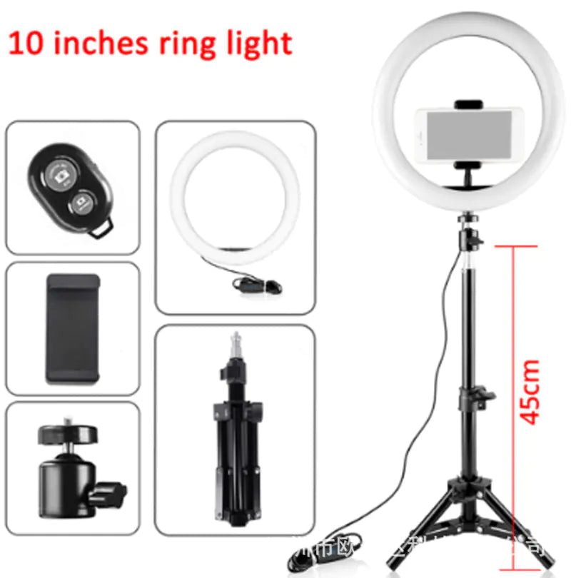 10-Inch Ring Light Kit for Desktop Streaming and Video
