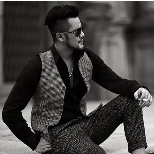 Men's Plaid Waistcoat - Vintage Style Wool Vest