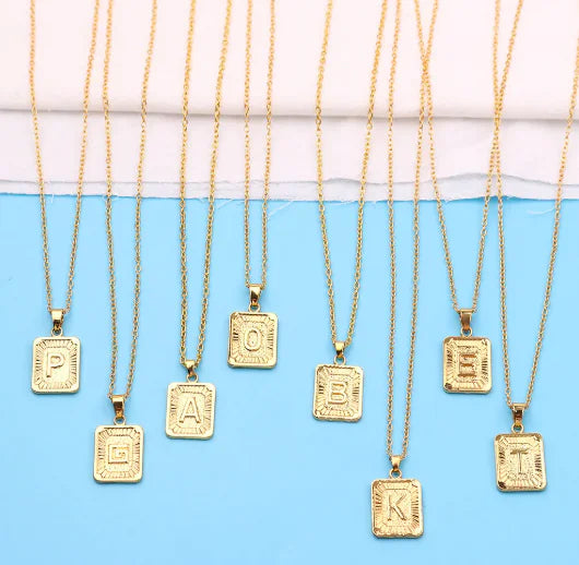 Letter Love Pendant Necklace