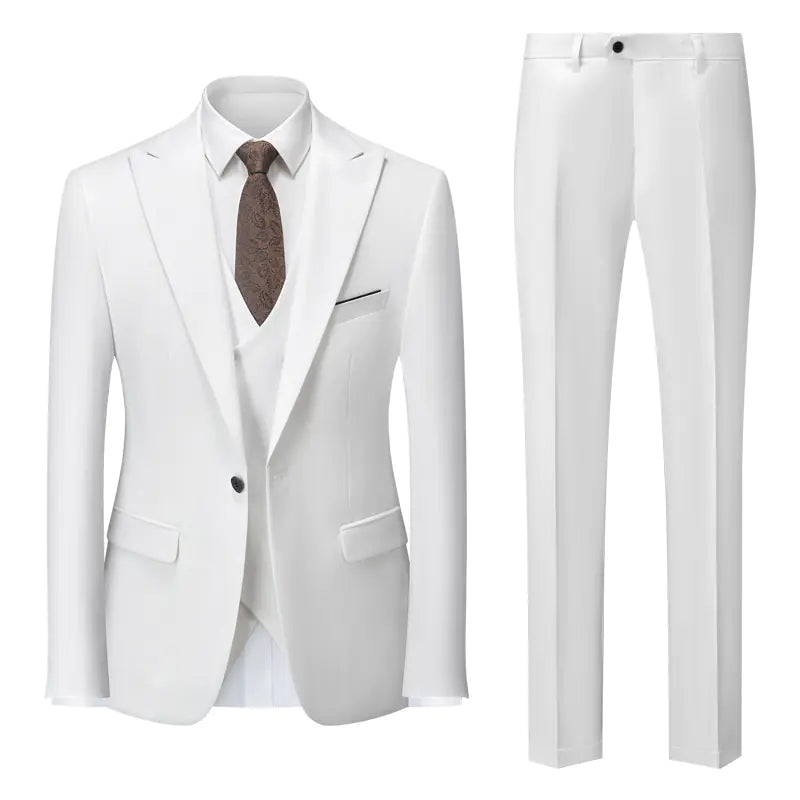 Men's Business Casual Suit Set for Weddings and Events
