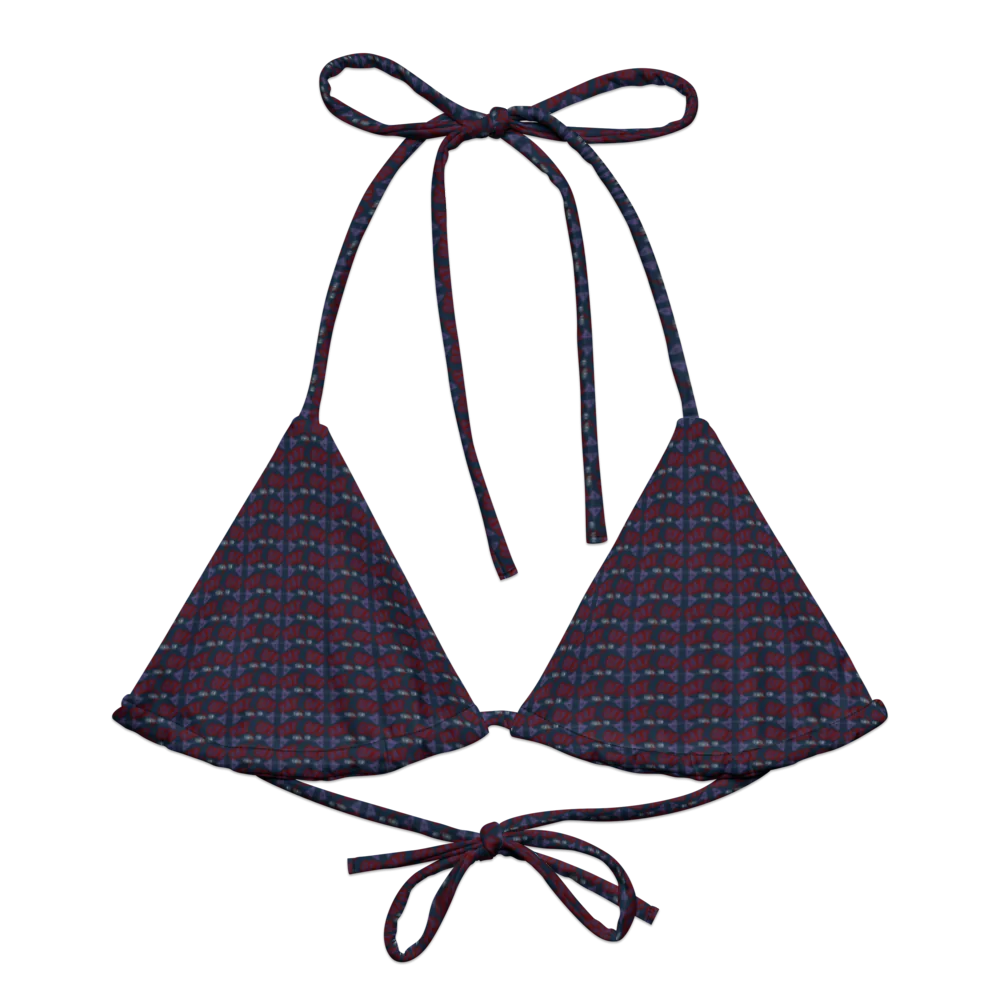 Eco-Friendly Print Padded Bikini Top