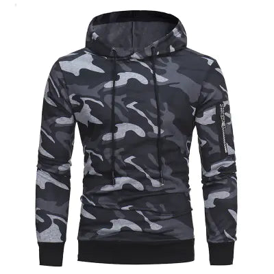 Fashion Camouflage Hoodie for Men - Casual Fit Pullover