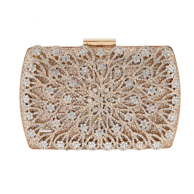Luxury Diamond Clutch Bag for Women's Wedding Purse
