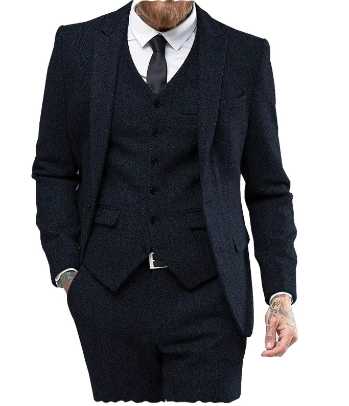 Men's Suit 3-Piece Set for Business and Weddings