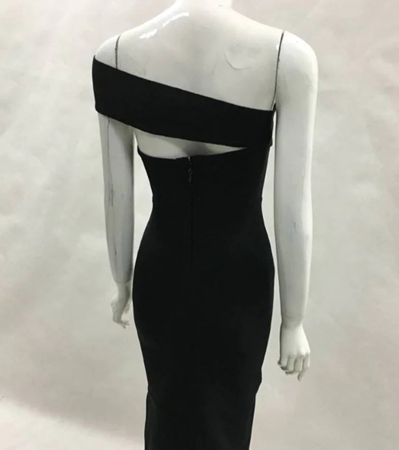 Off-Shoulder Cutout Bandage Dress