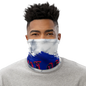 R&J Hat Off  Haitian Flag Neck Gaiter