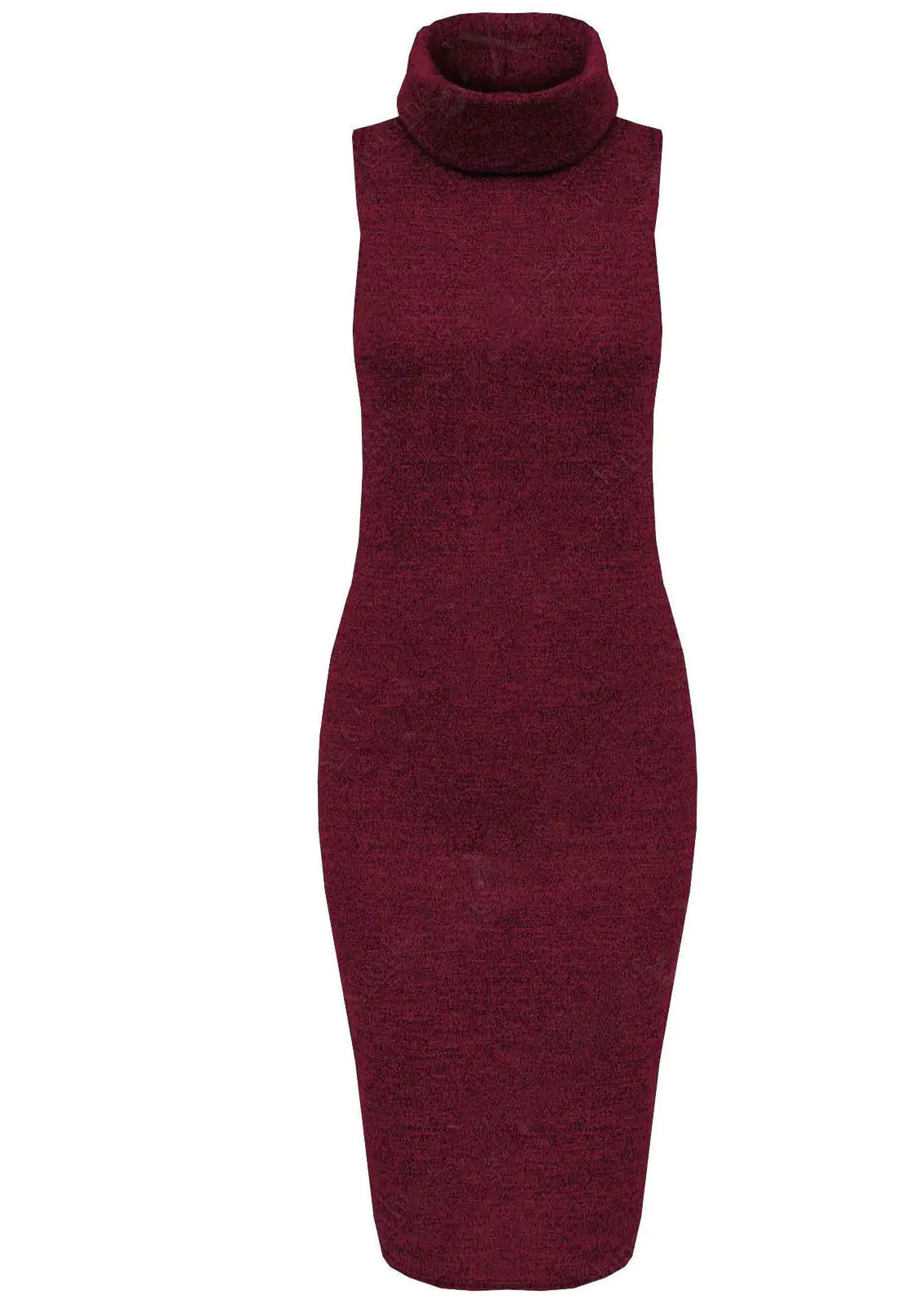 Sleeveless Knit Bodycon Pencil Dress