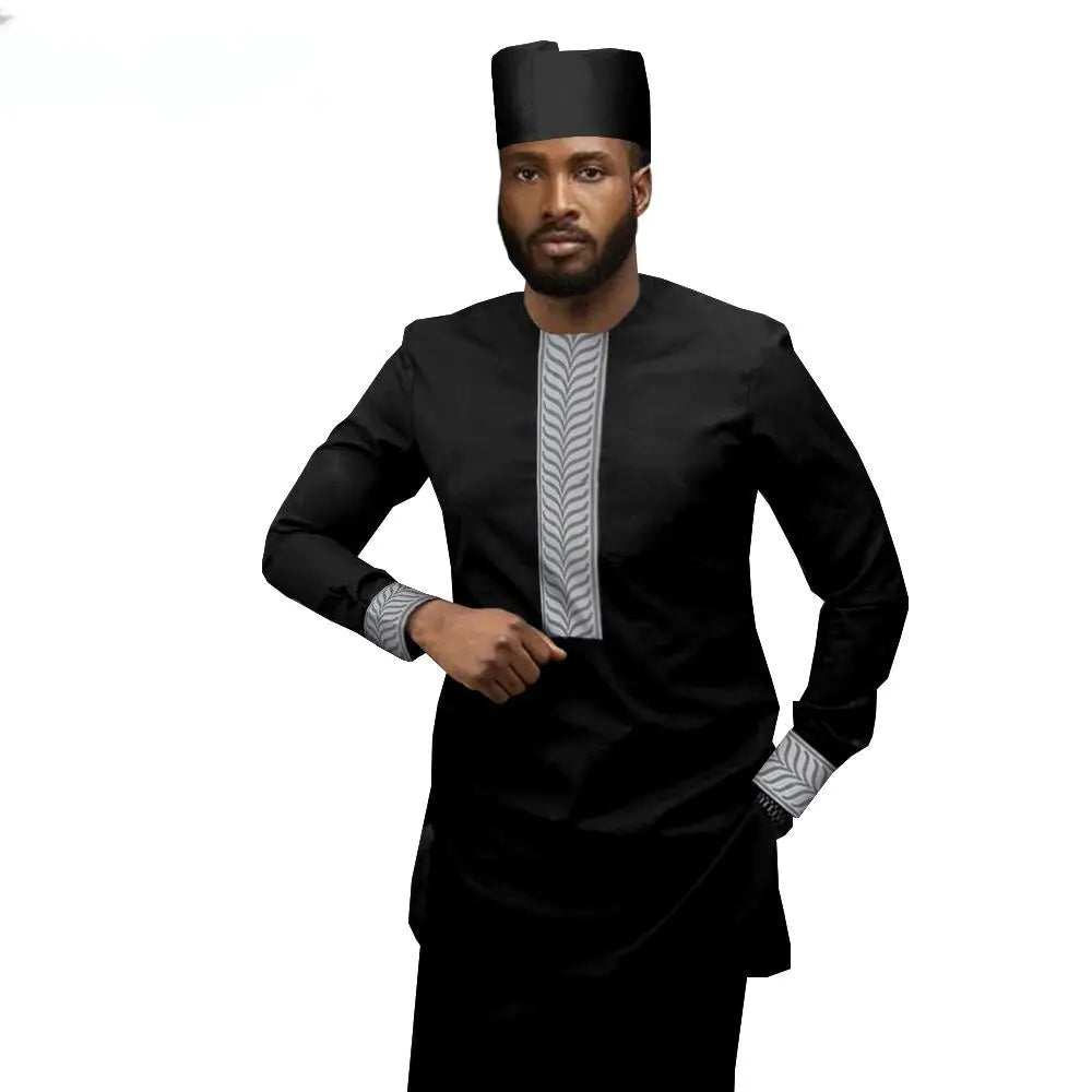 Batik Cotton Men's Casual Three-Piece Suit