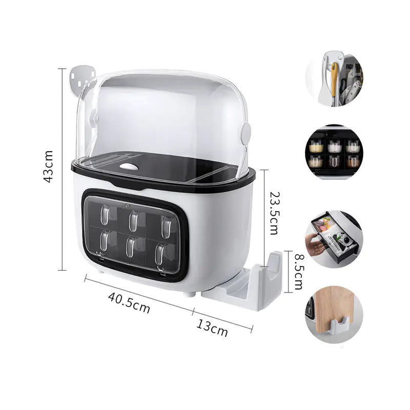 Multifunctional Shelf for Convenient Kitchen Use