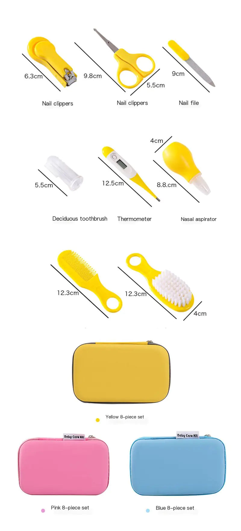 Baby Nail Clipper and Care Set with Thermometer