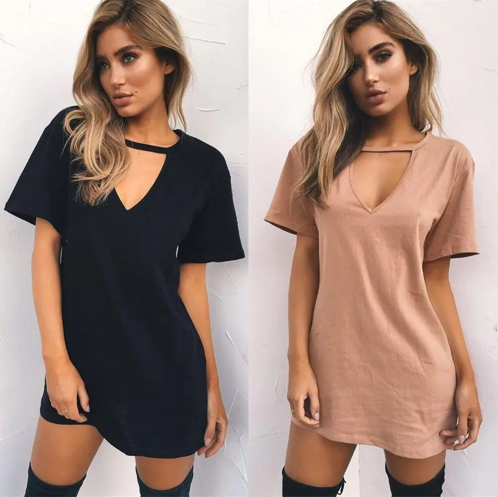Loose Casual Short Sleeve Dress