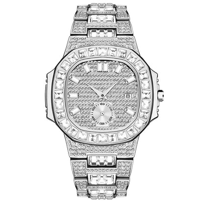 Luxury Rhinestone Calendar Watch