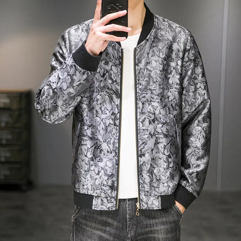 Men's Jacquard Embroidered Autumn Jacket Fashion Wear