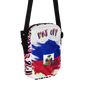 R&J Hat Off Haitian Flag Utility Crossbody Bag