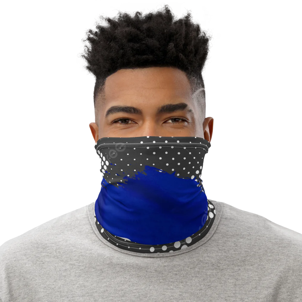 R&J Hat Off Haitian Flag Neck Gaiter