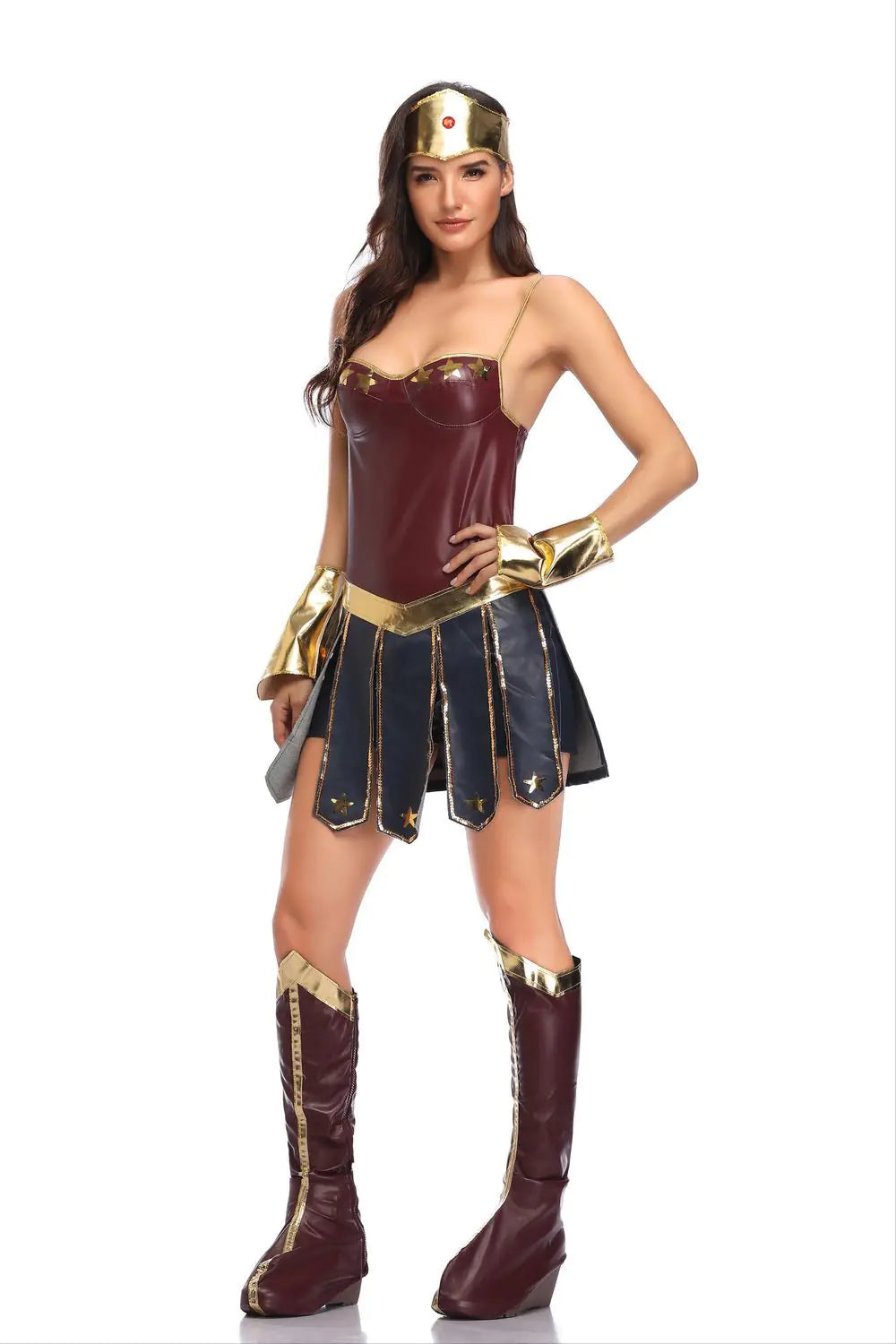 Sexy Superhero Halloween Costume - Wonder Woman Dress