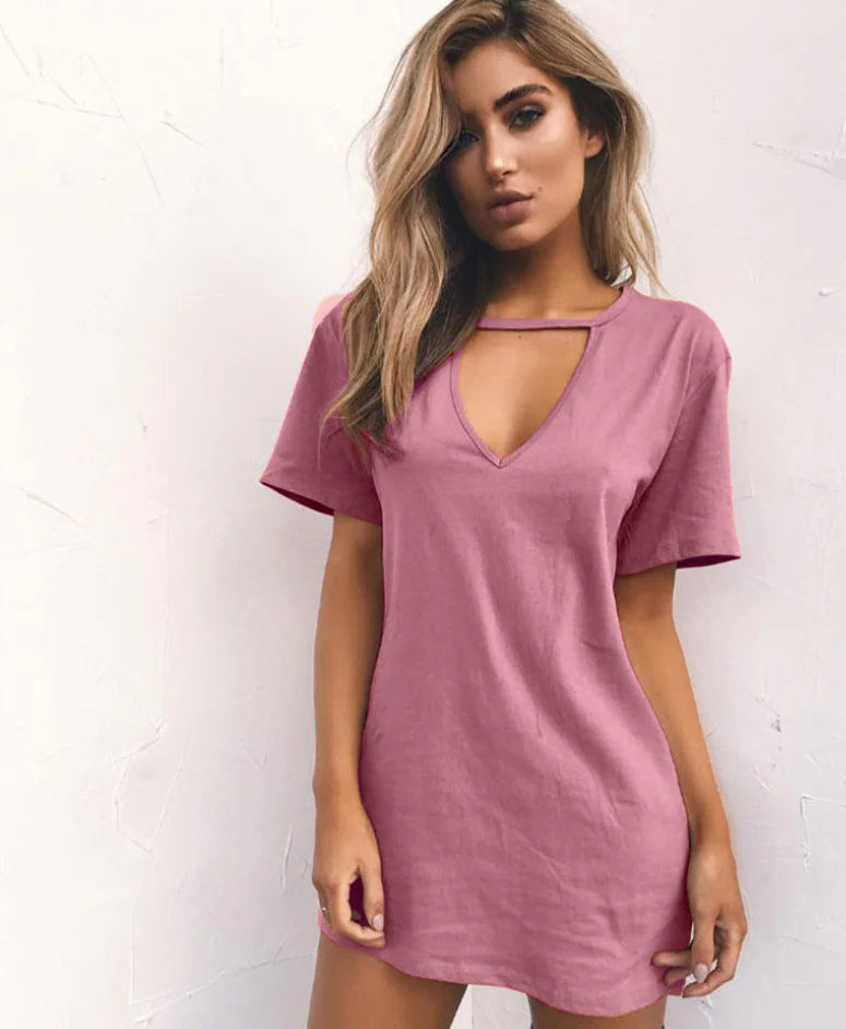 Loose Casual Short Sleeve Dress