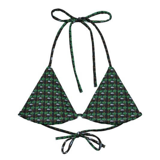 Eco-Friendly Print Padded Bikini Top R&J Hat Off