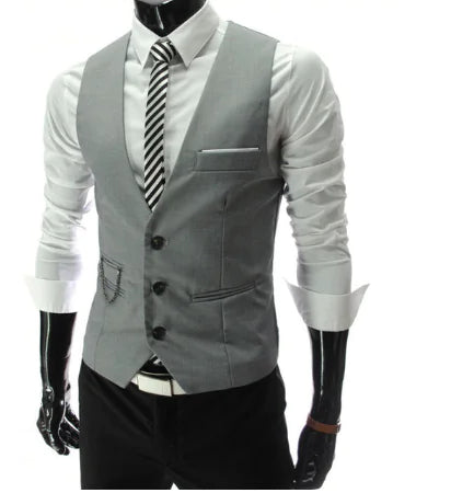 Men's Suit Vest - Formal Waistcoat for Men