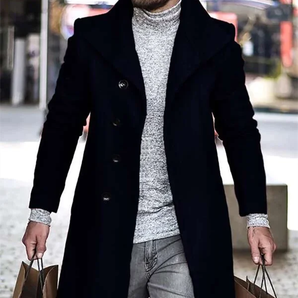 Woolen Overcoat for Autumn and Winter