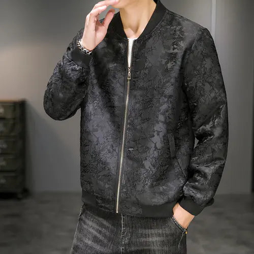 Men's Jacquard Embroidered Autumn Jacket Fashion Wear