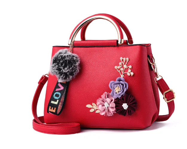 Mini Floral Kelly Bag for Girls - Trendy Shoulder Purse