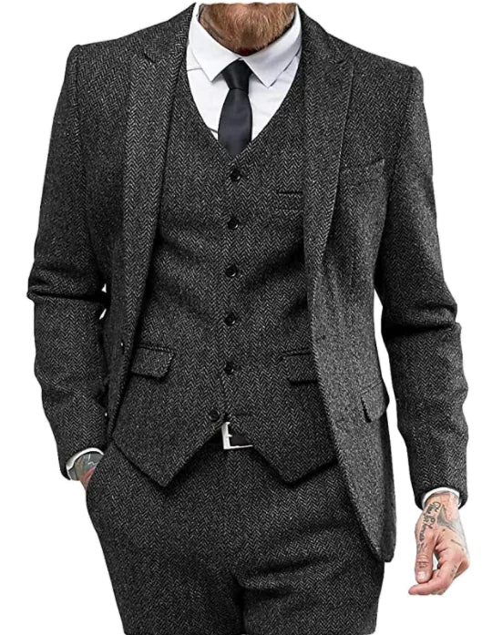 Men's Suit 3-Piece Set for Business and Weddings