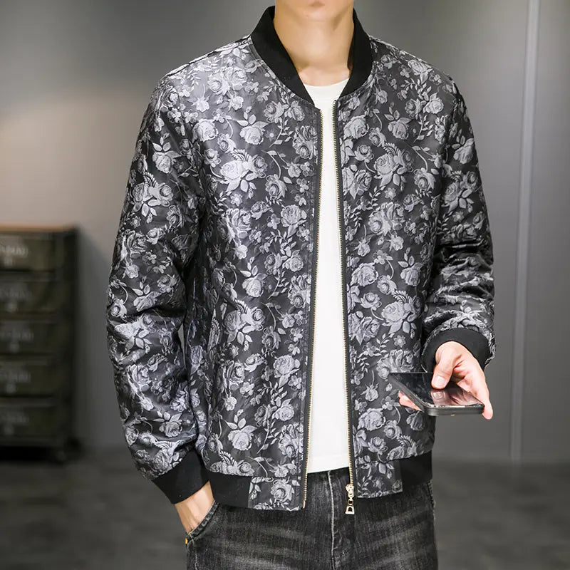Men's Jacquard Embroidered Autumn Jacket Fashion Wear
