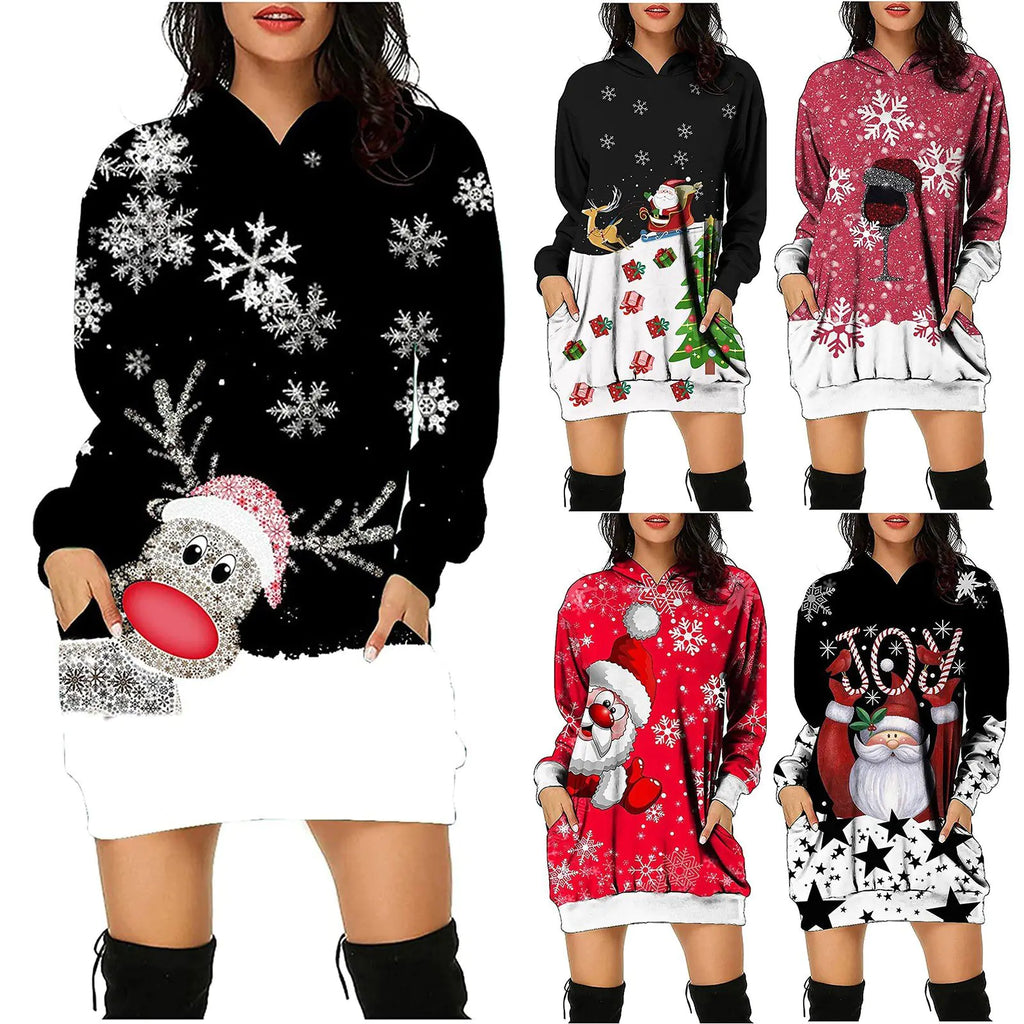 Women's Long Sleeve Sweater Dress