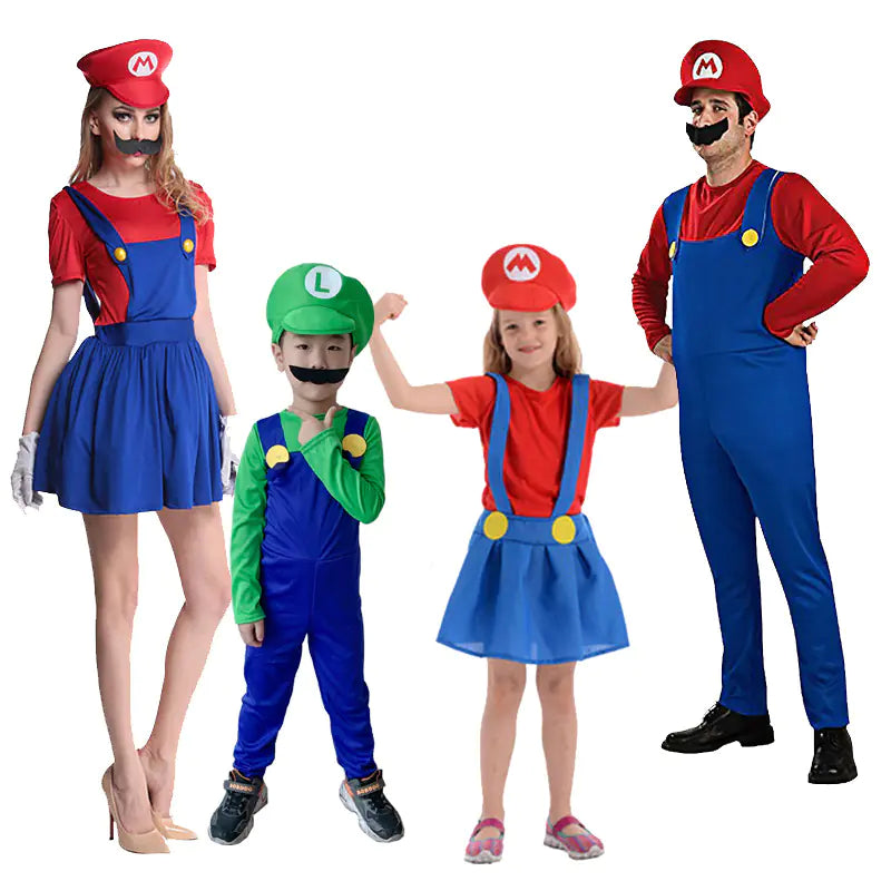 Mario Costume Dress for Kids - Cosplay and Halloween