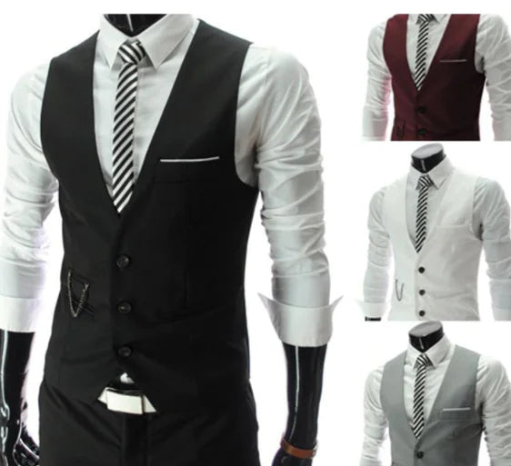 Men's Suit Vest - Formal Waistcoat for Men