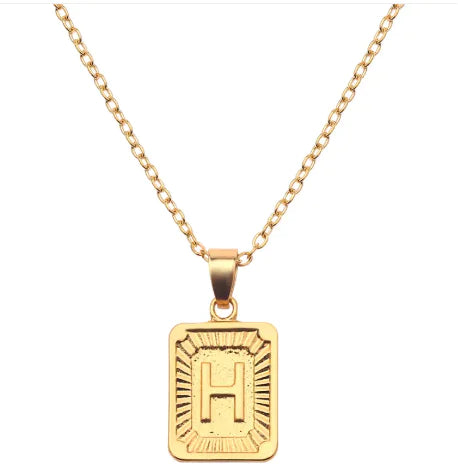 Letter Love Pendant Necklace