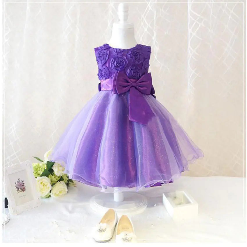 Summer Korean Style Floral Princess Dress for Kids