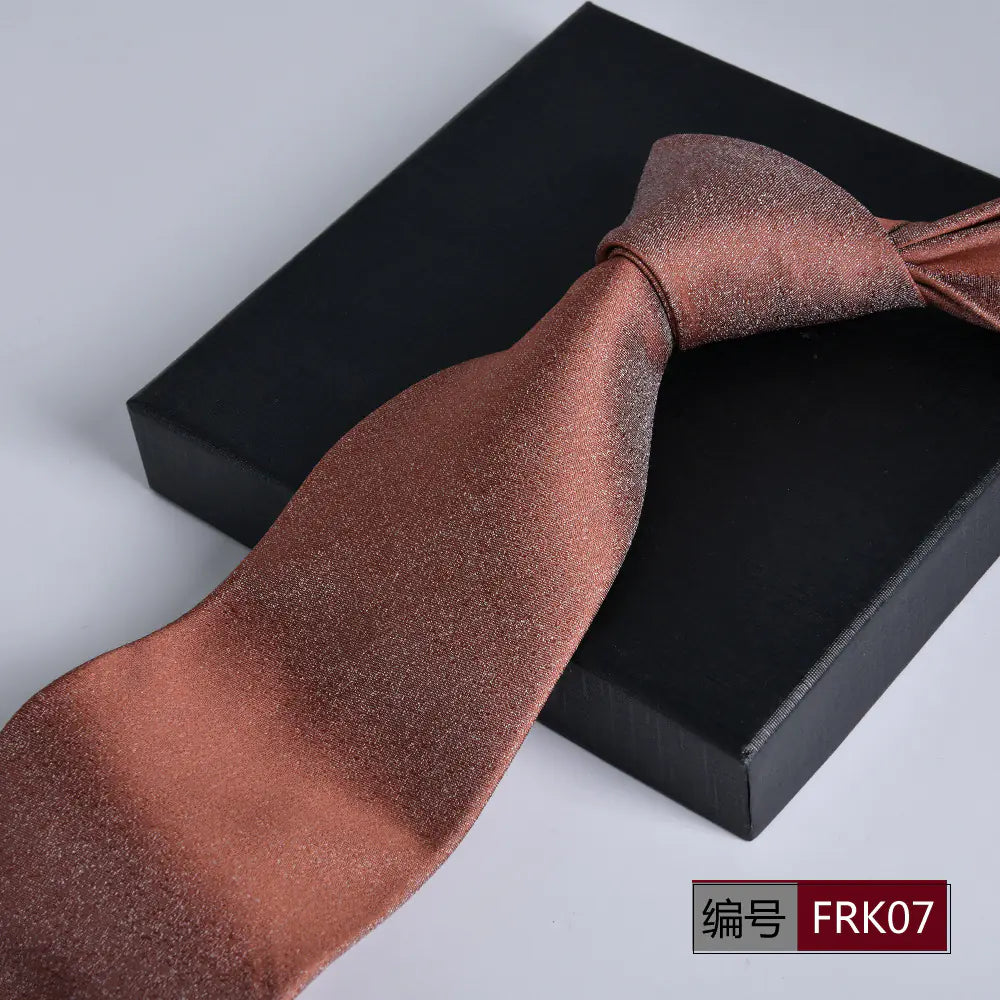 Men's Formal 8cm Striped Tie for Weddings and Business