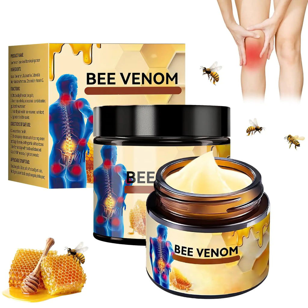 Bee Venom Cream Bee Venom Advanced Joint and Bone Cream New Bee Venom Professional Cream Bee Venom Joint Cream New Bee Venom Gel for All Parts of the Body (2 Pcs)
