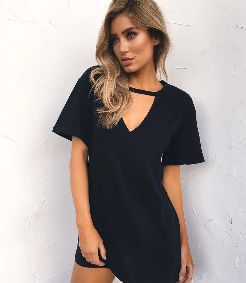 Loose Casual Short Sleeve Dress